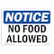 Signmission OSHA Notice, 5" Height, No Food Allowed Sign, 7" X 5", Landscape OS-NS-D-57-L-14557 - alternate 1
